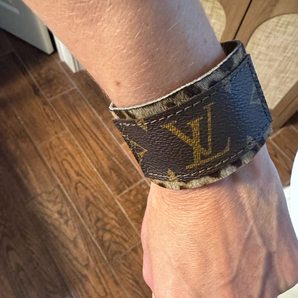 Louis Vuitton Monogram Leather Cuff